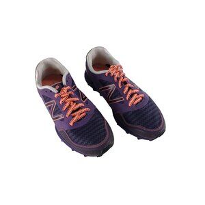 New Balance Sneakers Minimus Trail Running Shoes Purple Orange Laces Size 7.5
